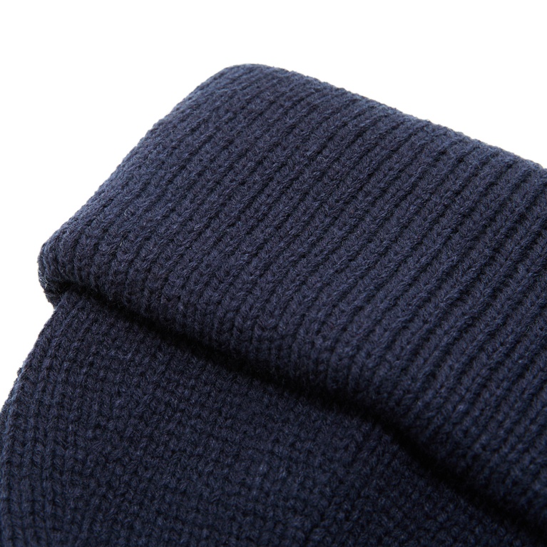 Rib-knit beanie "Bally" Navy